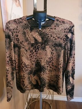 Conrad C Stylish Patterned Long Sleeve Top